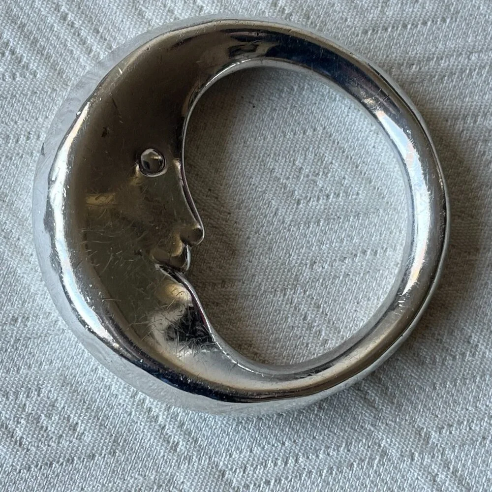 Tiffany & Co 925 Sterling Silver Man on the Moon rattle baby gift